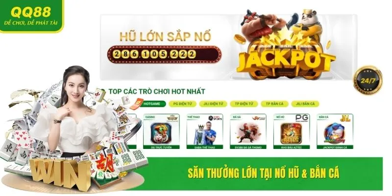 QQ88 🎖️ Nhà Cái Casino QQ88 Webs Link Vào Mới Nhất T5/2025 17 Săn thưởng hấp dẫn tại Nổ hũ & Bắn cá